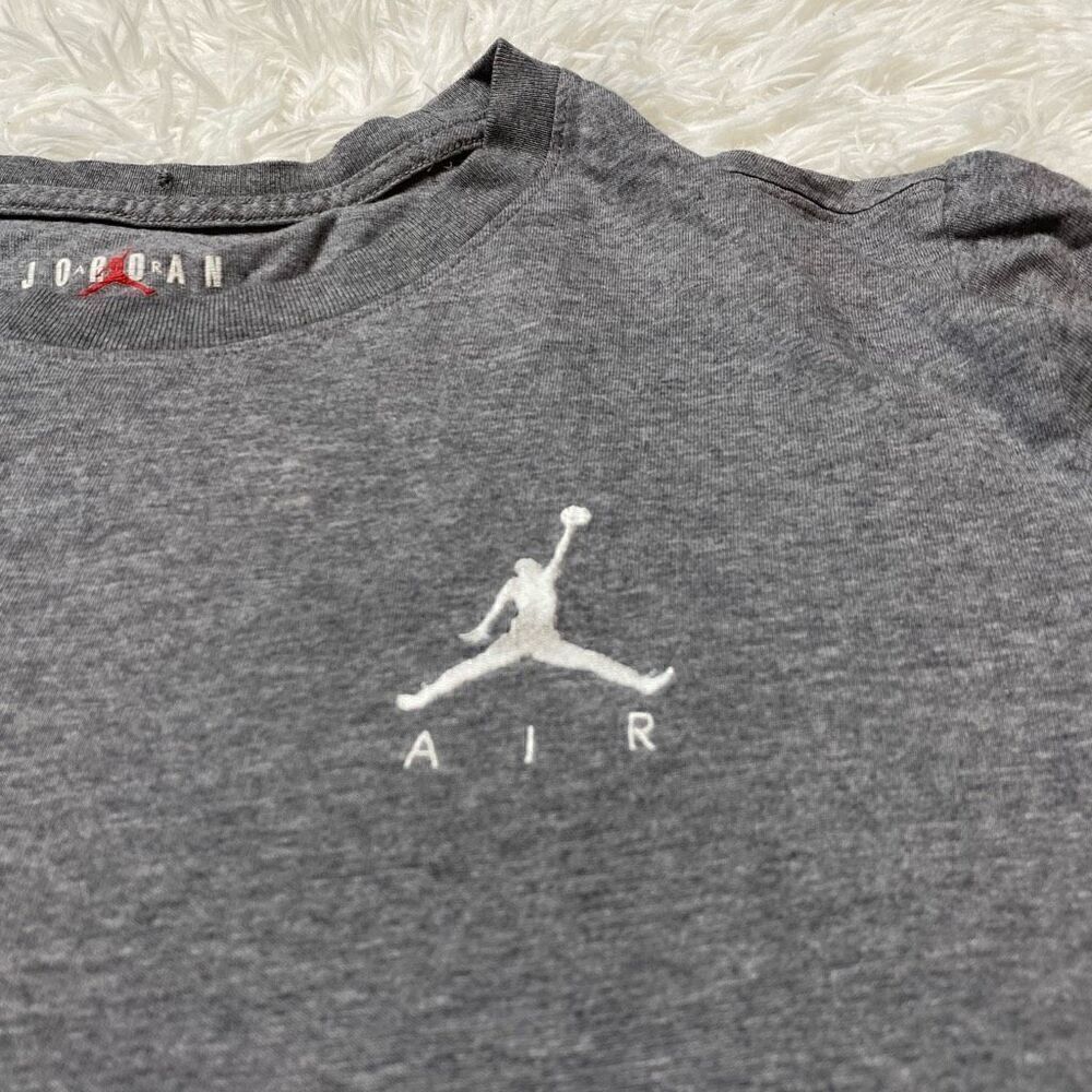 Nike Air Jordan Jumpman Gray T-Shirt Mens Size XL Active Gym Train Casual - Picture 4 of 8
